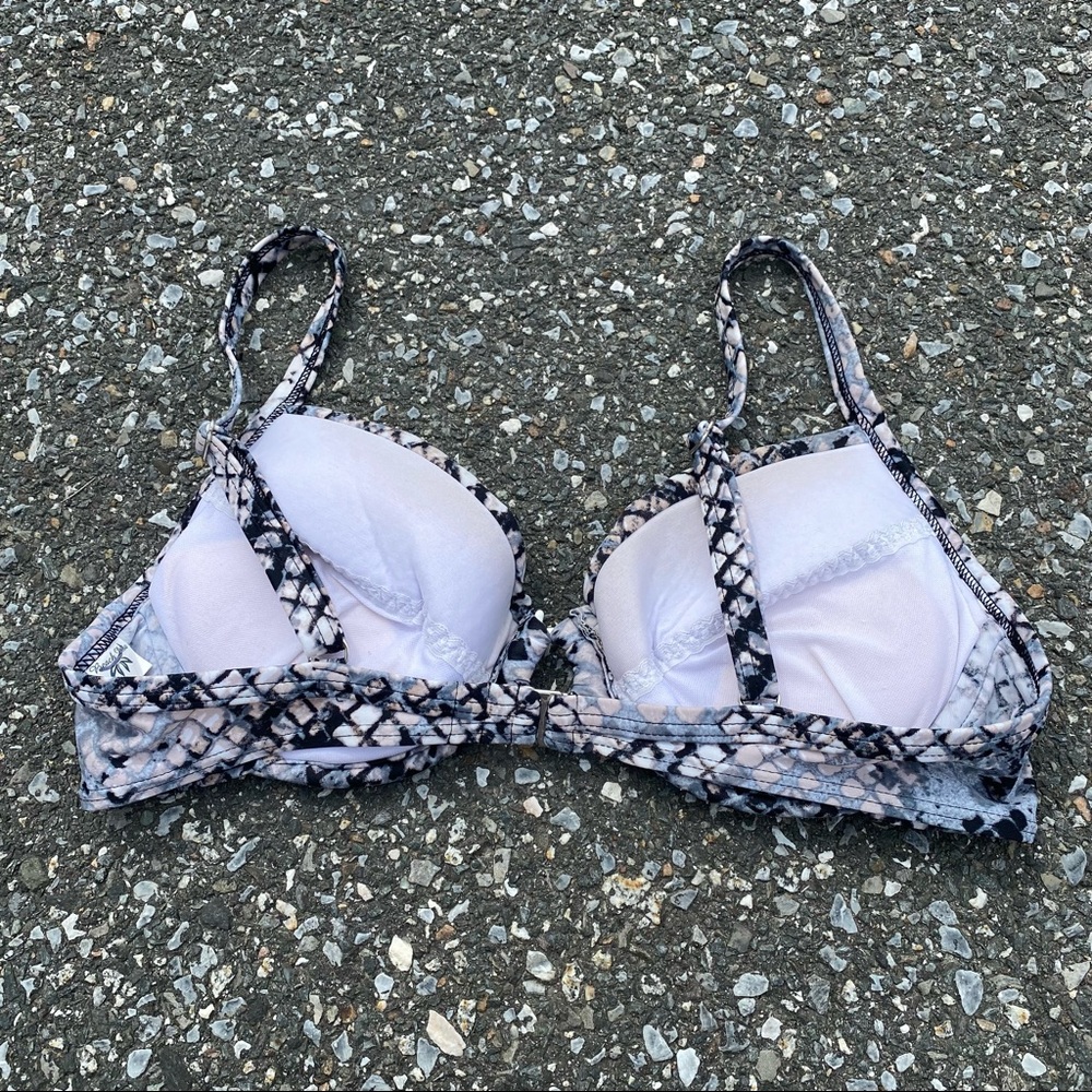 Beach Diva Snakeskin Python Snake Print Bikini Br… - image 3